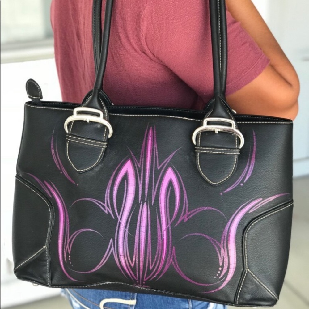 Custom Handmade Pinstriped Bag